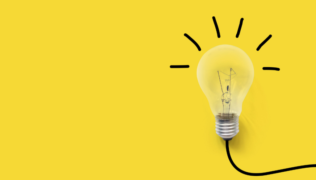 Light bulb for reinvention and innovation